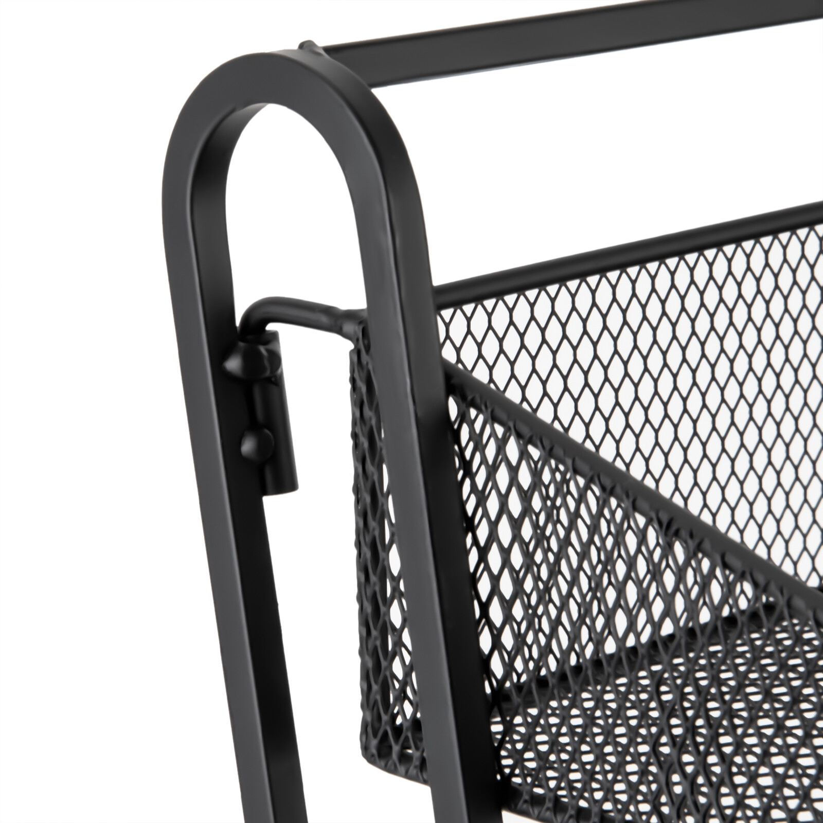 4 Tiers Display Rack Stand Iron Retail Snacks Food Candy Shelf Organizer Black