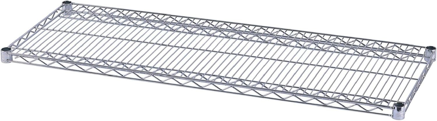 Industrial Wire Shelving Extra Wire Shelves 48w x 18d Silver Case of 2