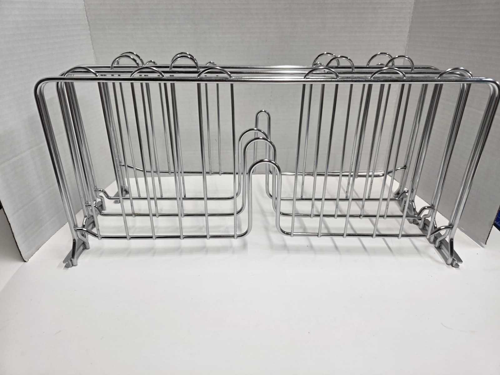 Wire Shelf Dividers 18″X 8″ Heavy Duty Chrome Metal Closet Organizer Lot Of 9