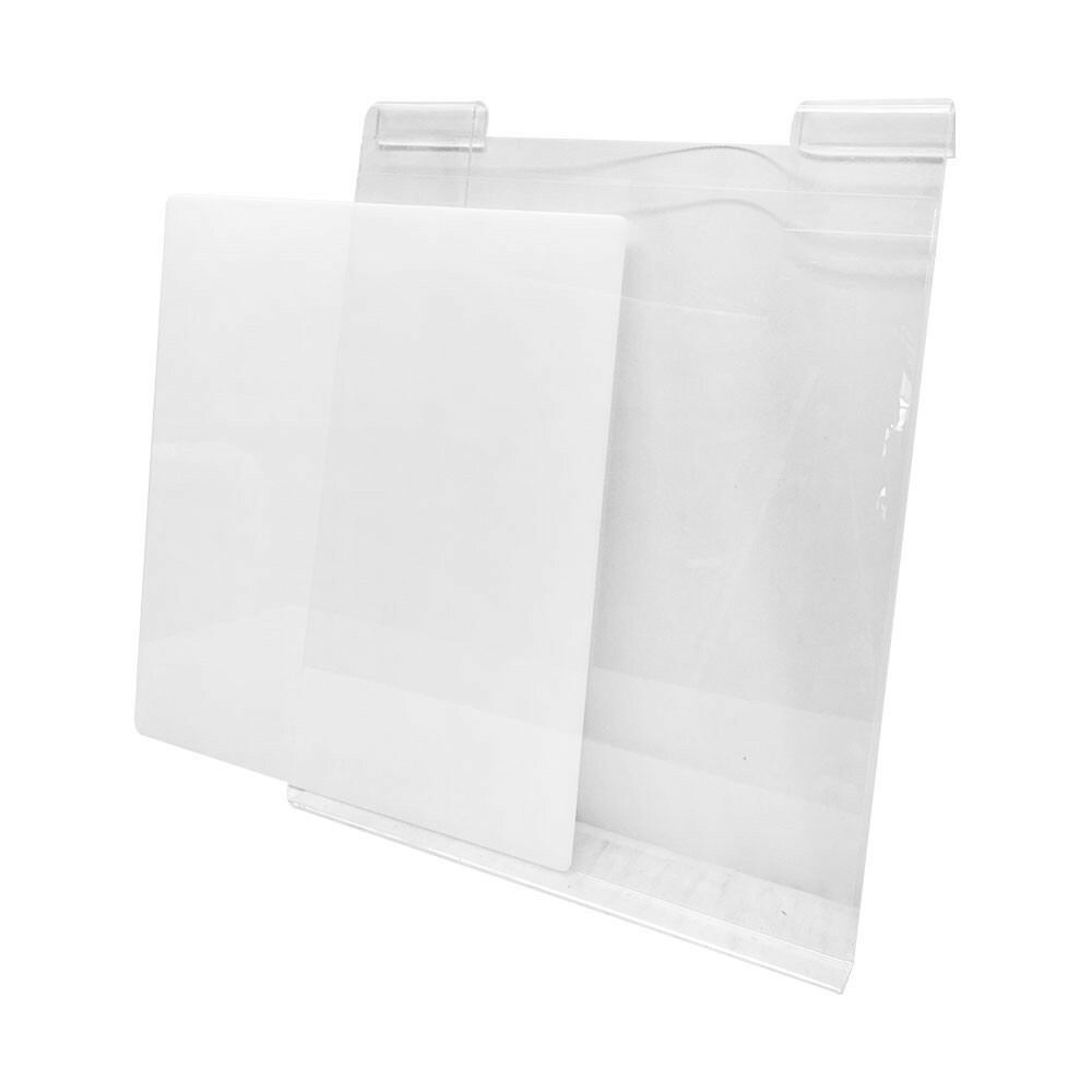 Clear Acrylic T-Shirt Display Store Panel For Slatgrid Gridwall 11-1/2” x 15”
