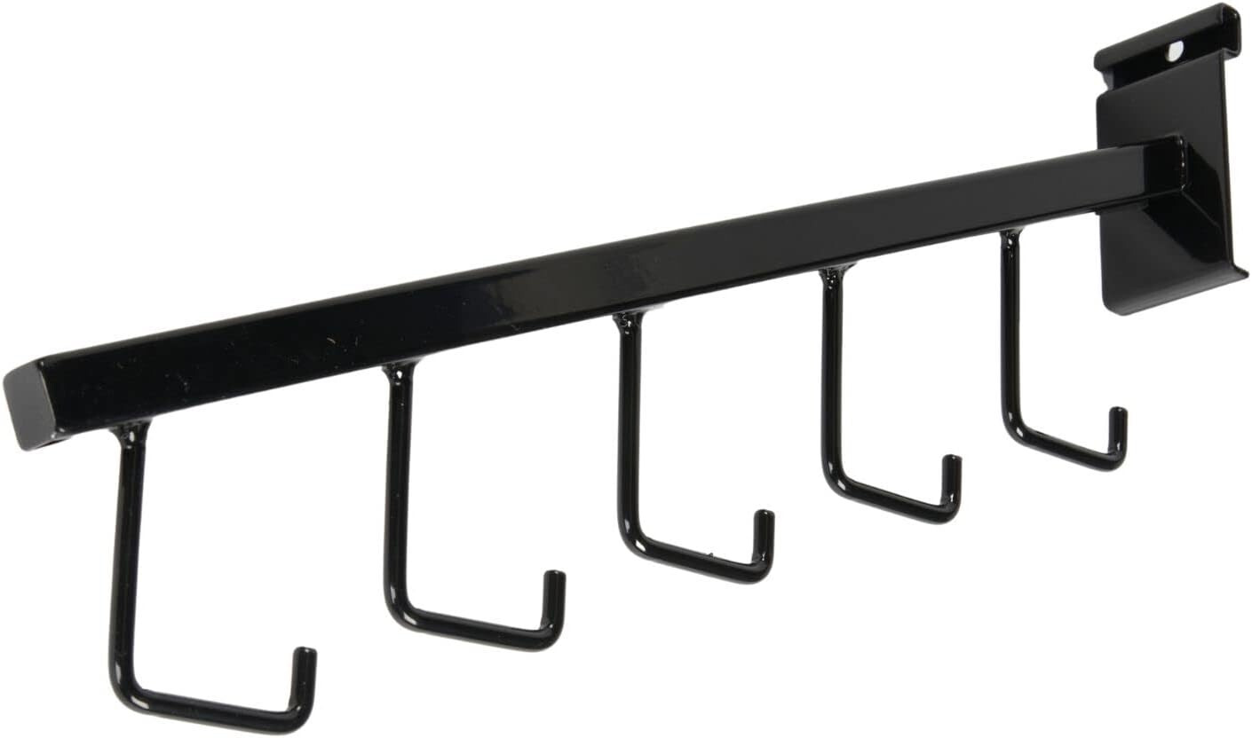 Wire Grid Lot of 5 Black J-Hooks Waterfall Faceout Slat Purse Handbags J Hook