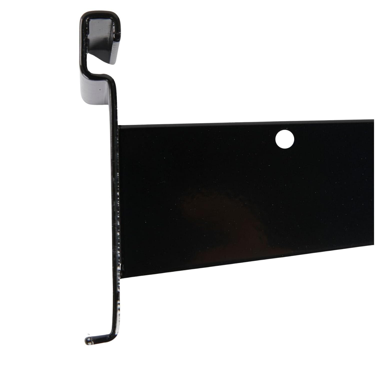 Lot of 10 12″ Wire Grid Slat Brackets Shelf Bracket Gridwall Black 3″ On Center