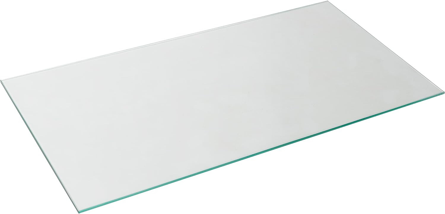 Tempered Glass Shelves 12″ Wide x 24″ Long x 3/16″ Set of 2 Beveled Edges