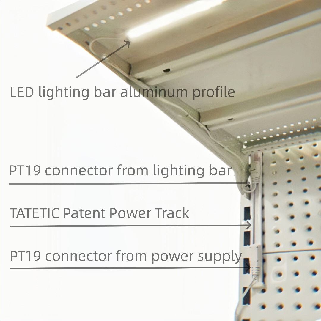 TITATEC 40″ LED Light Bar with Magnets for Gondola Shelving – Under Retail Shelf