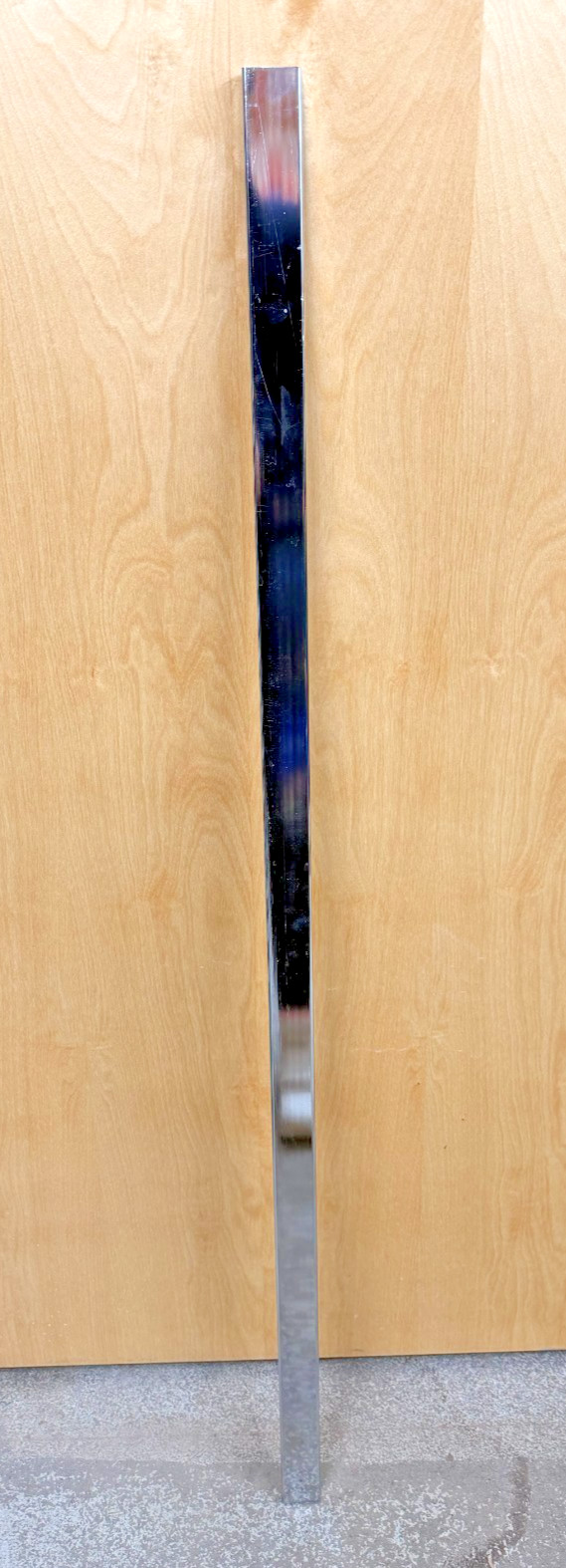 4 foot chrome dimensional 1/2 x 1 1/2 inch hangrail 2 Pack