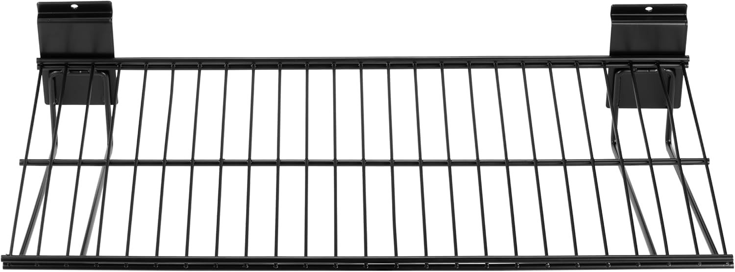 2-Pack Slatwall Wire Shelves 24 Heavy Duty Garage Storage Accessories
