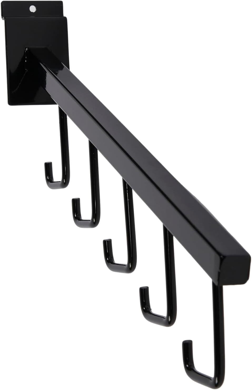 10 Black J Hooks Slatwall Peg Hooks Slat Wall Retail Display Waterfall