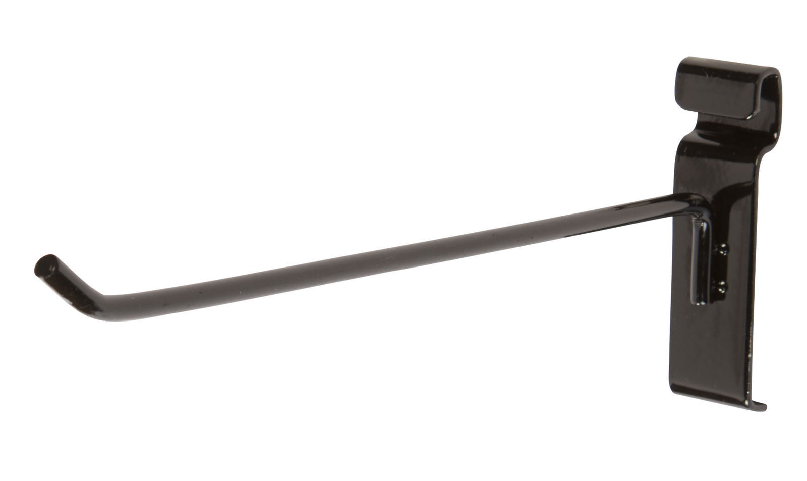 10″ Wire Grid Hooks Hook Peg Gridwall 100 Black 6mm Tubing 3″ OC Display Slat