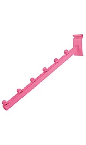 Set of 6 Wire Grid Slat Gridwall 6 Ball Waterfall Faceout Square Hot Pink