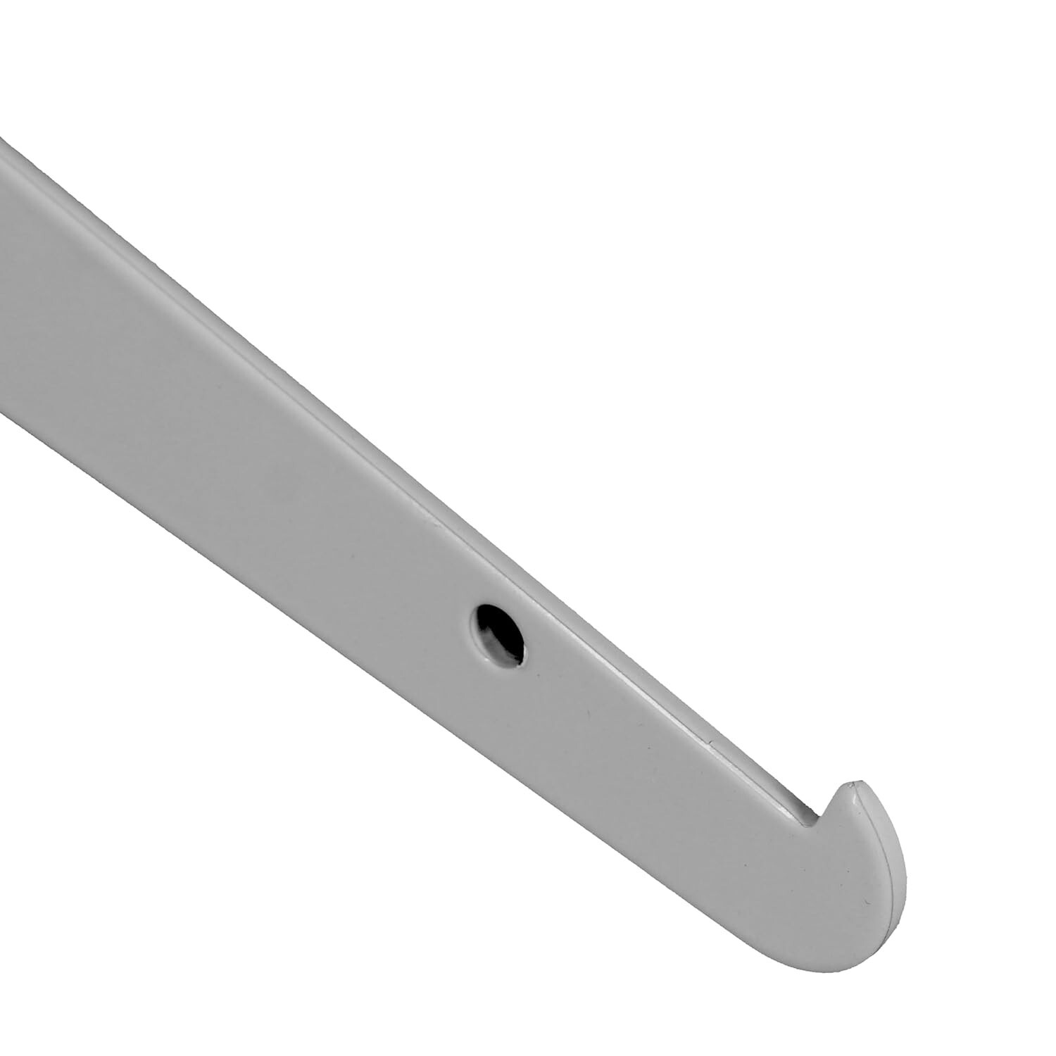 14″ 10″ 8″ Slatwall Knife Shelf Bracket White 30 lbs Weight Limit Pack of 6