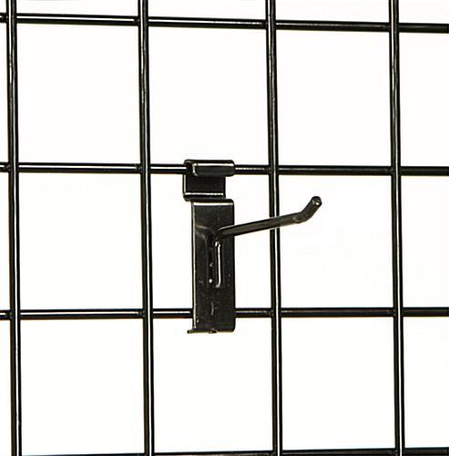 4″ Wire Slat Grid Hooks Hook Pegs Gridwall 100 Black 6mm Tubing Retail Display