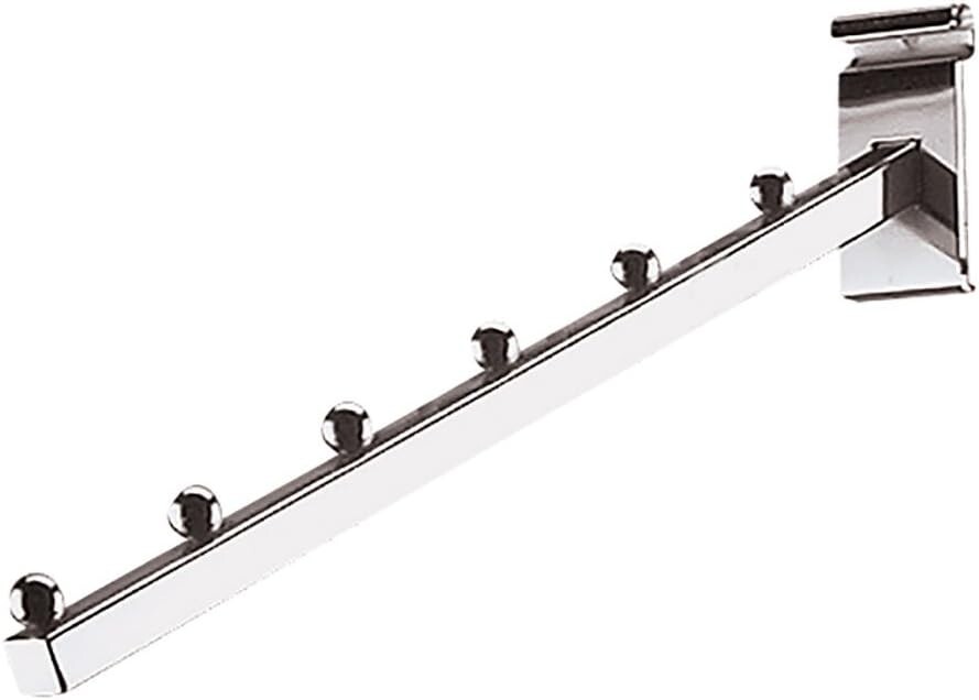 Wire Grid Slat Gridwall 6 Ball Waterfall Faceout Square Fixture Chrome 6 Pieces