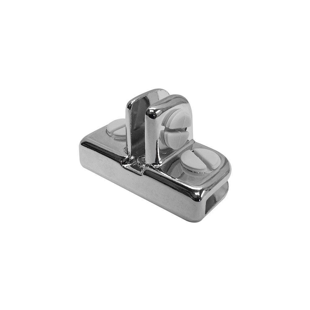 3 Way Inside Shelf Connector Clip 3/16” Tempered Glass Shelf 50 Pc Chrome