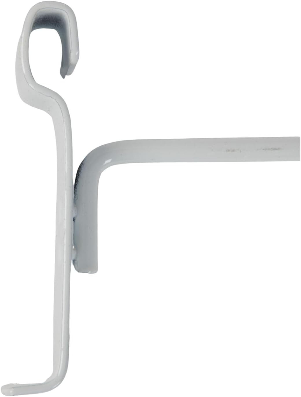 4″ Wire Slat Grid Hooks Hook Peg Gridwall 100 White 6mm Tubing 3″ OC Display