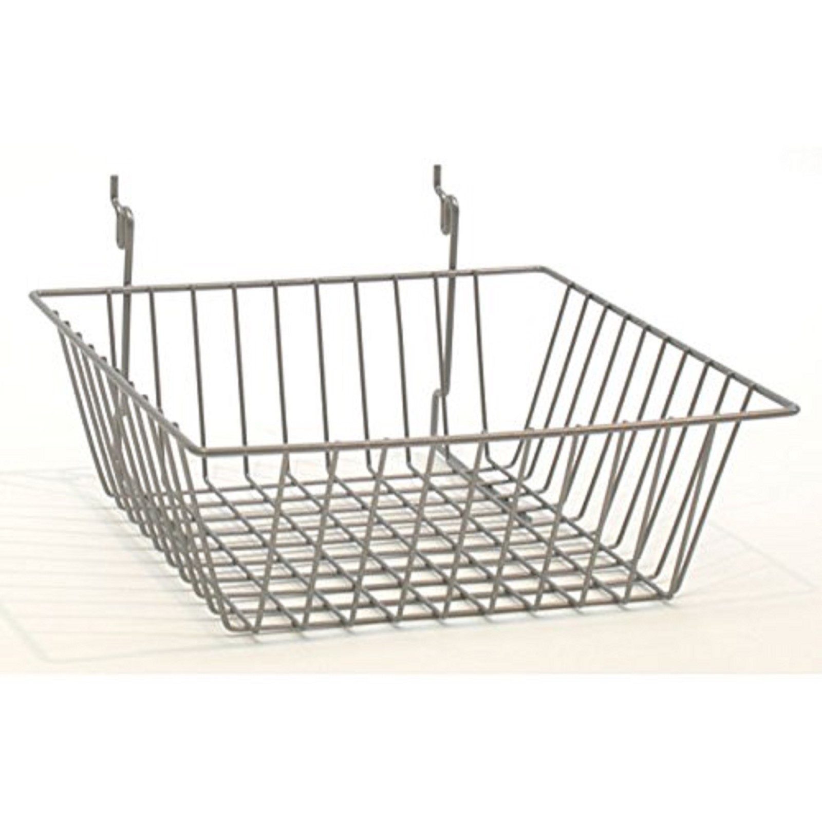 12″ x 12″ x 4″ Baskets for Gridwall/Slatwall/Pegboard – CHROME 1pc