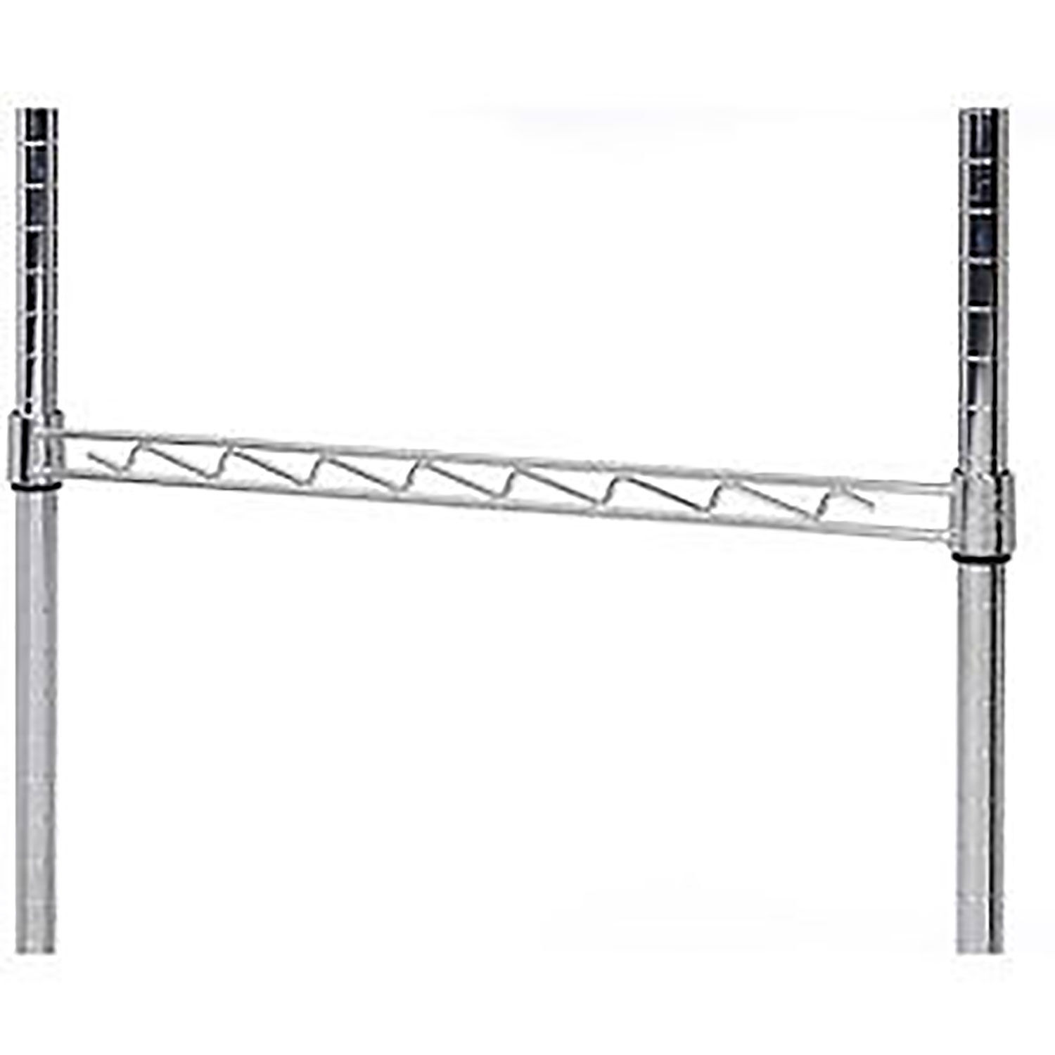Nexel AHR24C Nexel Chrome Hanging Rail 24″W Silver 100 Lbs Capacity