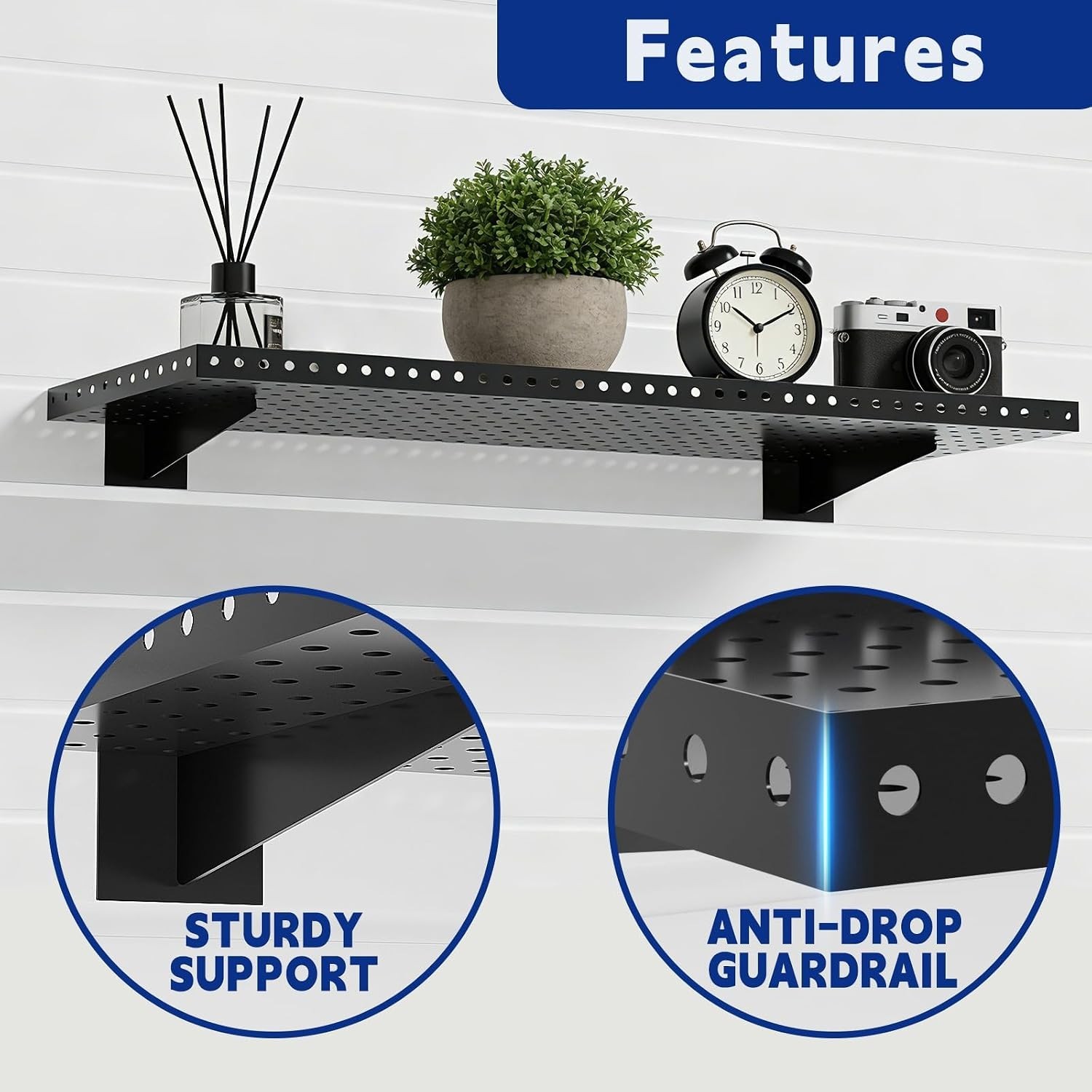 Versatile Slatwall Storage Rack 2-Pack 16x12Inch – Ideal for Garage and Retail