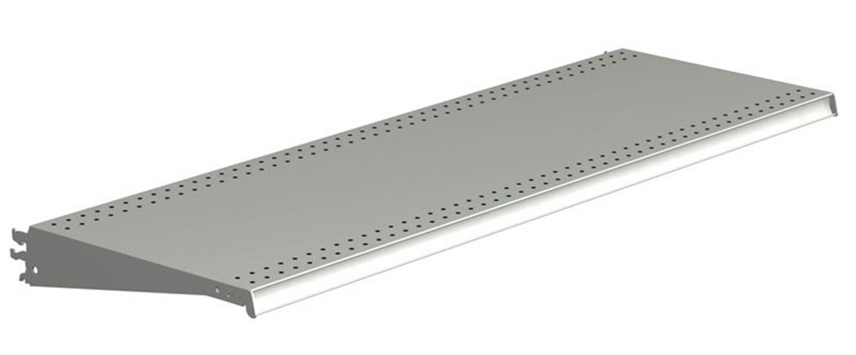 Lozier 48 in. W X 19 in. D Silver Steel DL Style Shelf 2 pk