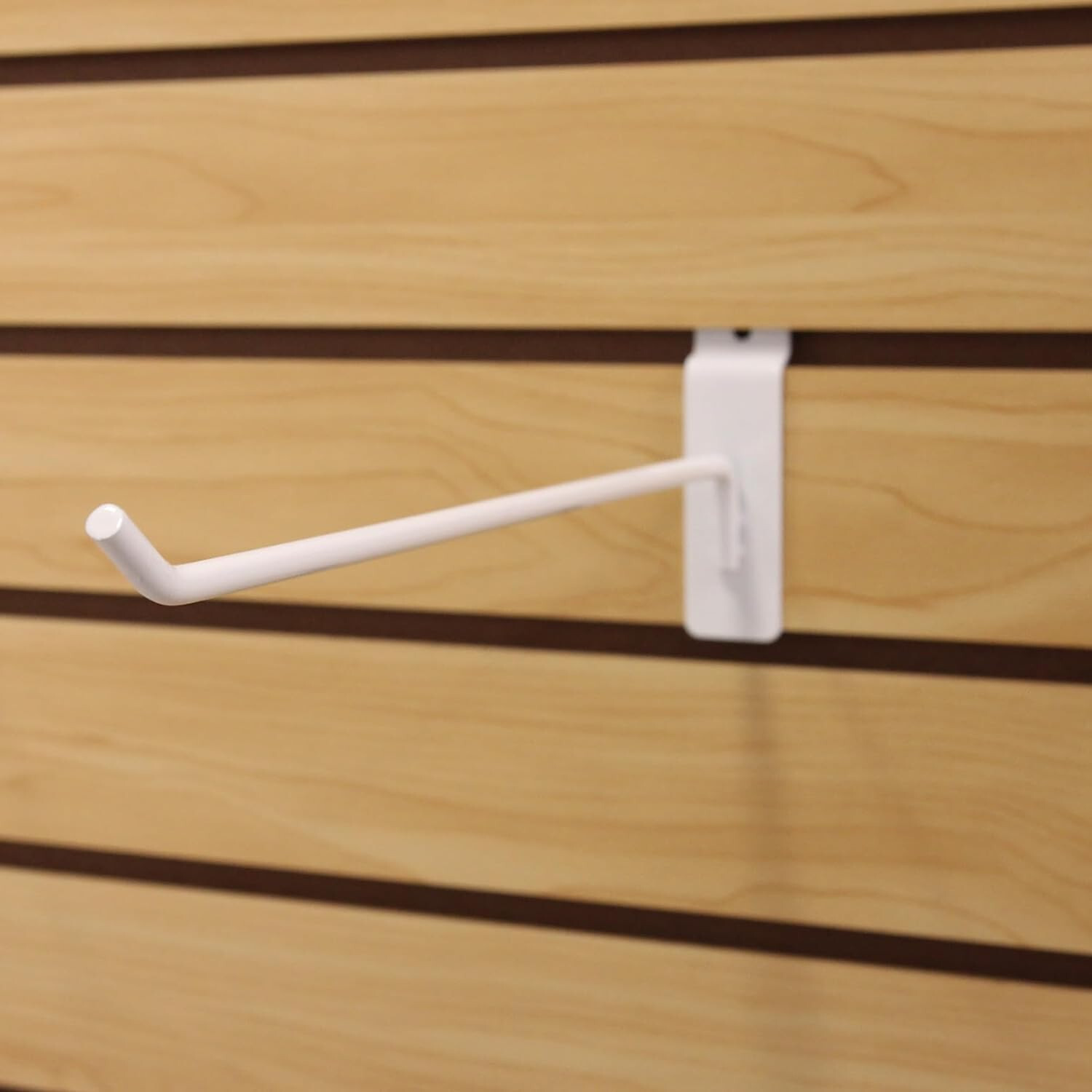 Lot of 100 White 12″ Slatwall Peg Hooks Slat Wall Display 6mm Diameter Tubing
