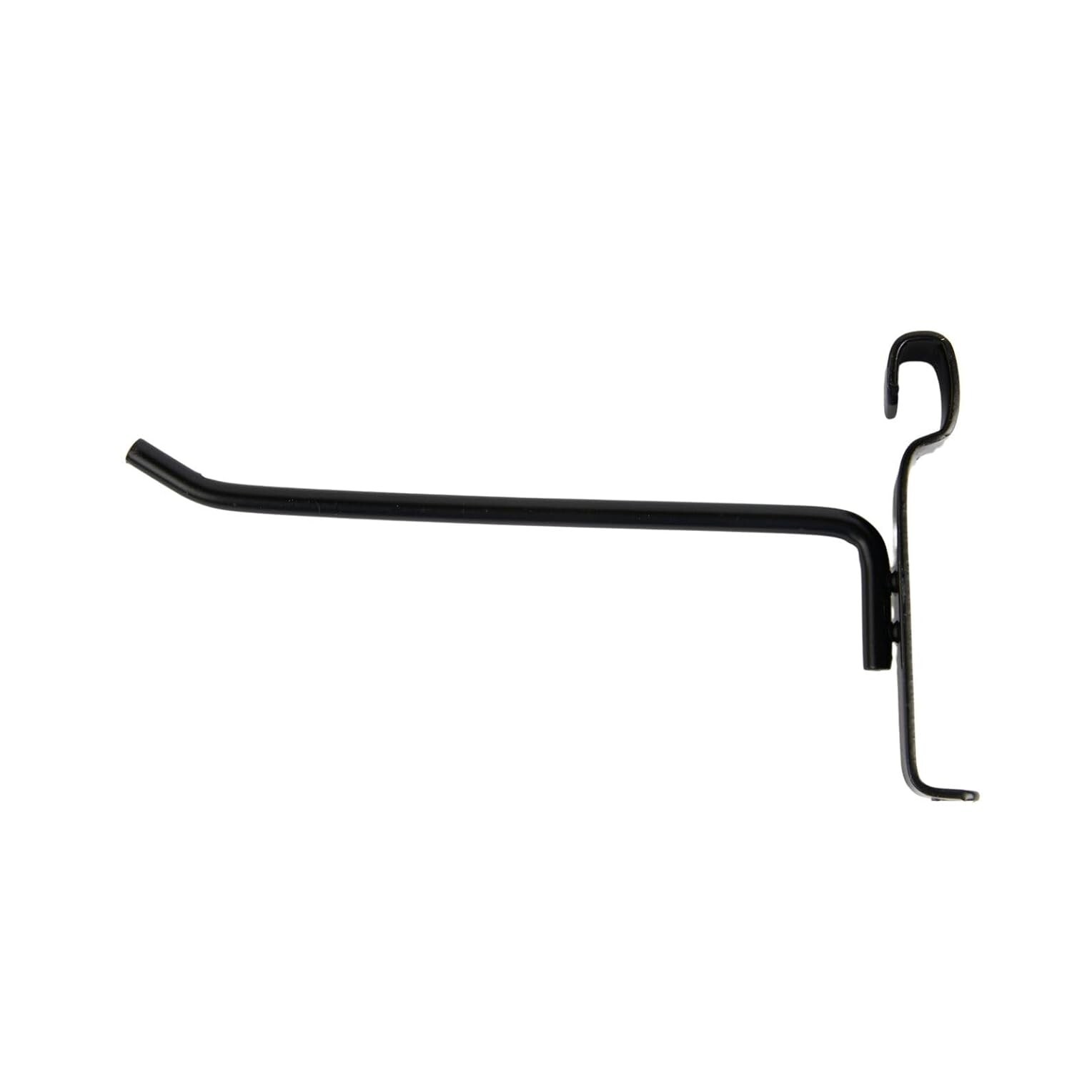 8″ Wire Slat Grid Hooks Hook Pegs Gridwall 50 Black 6mm Tubing 3″ On Center