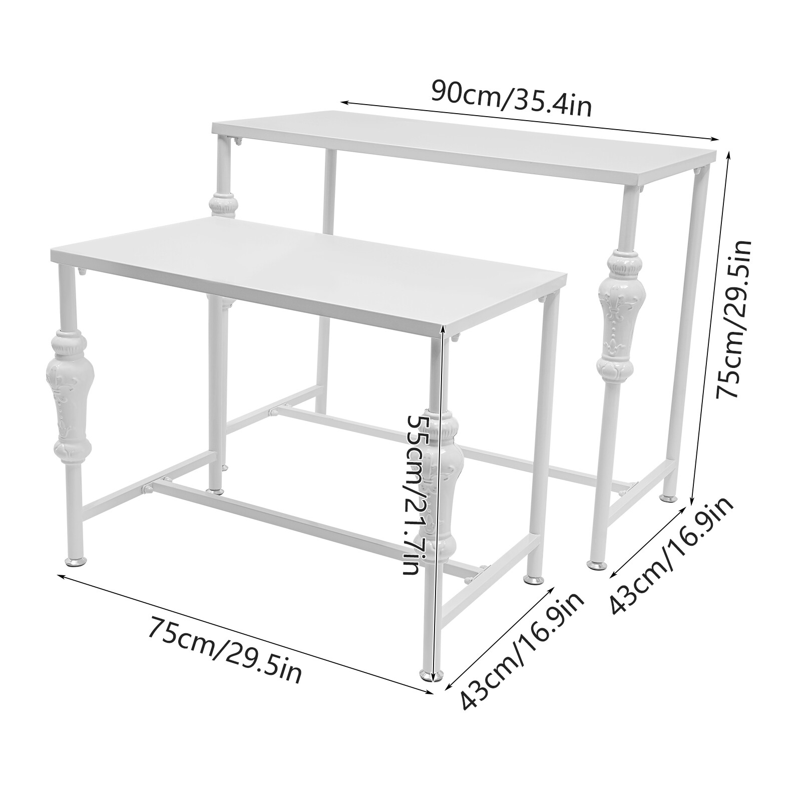 Industrial Retail Table Display Stand Bag Display Rack Shoes Rack Shelves