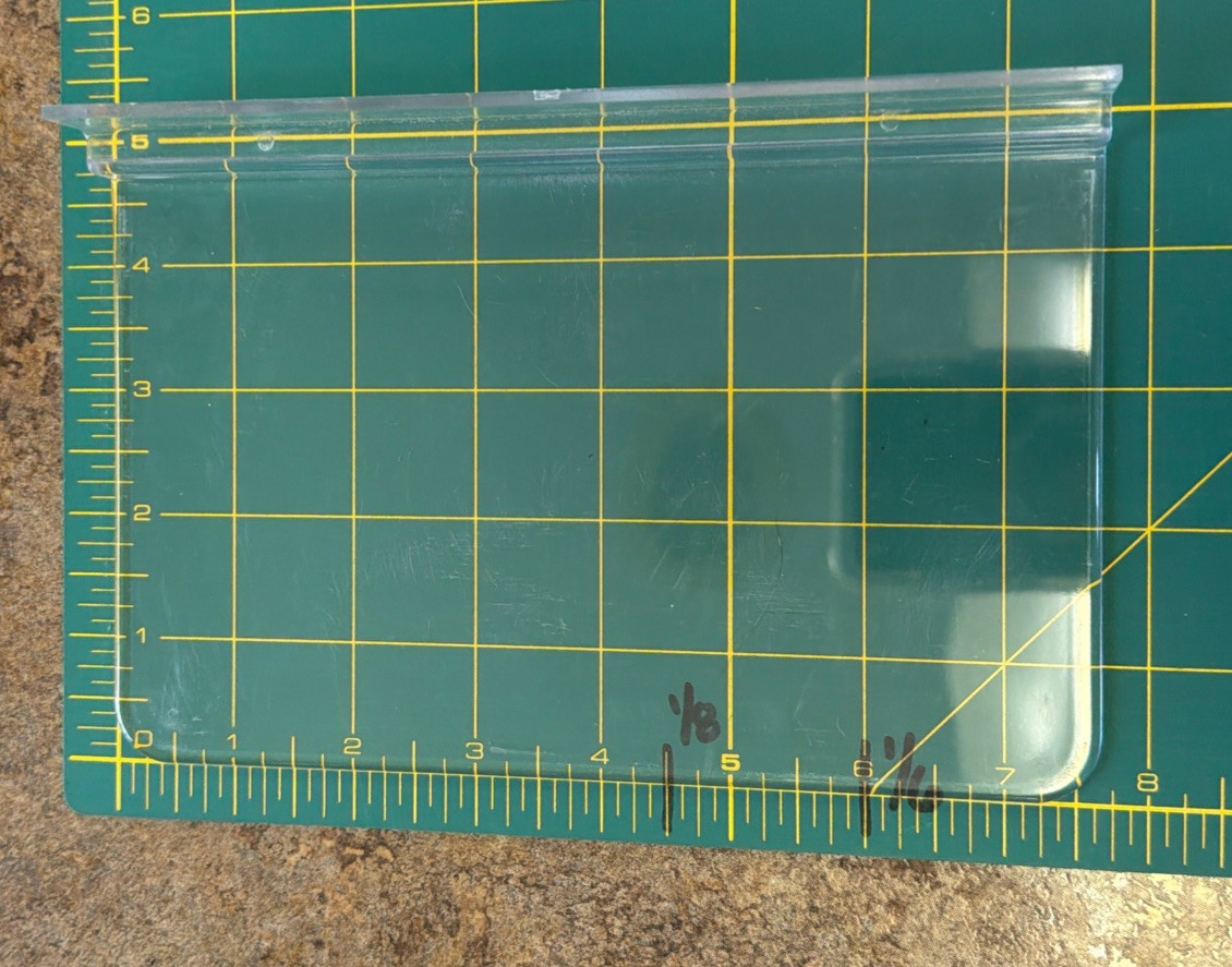 Acrylic Slatwall Shelves 7-1/2” X 4-3/4” Displays Set Of 25