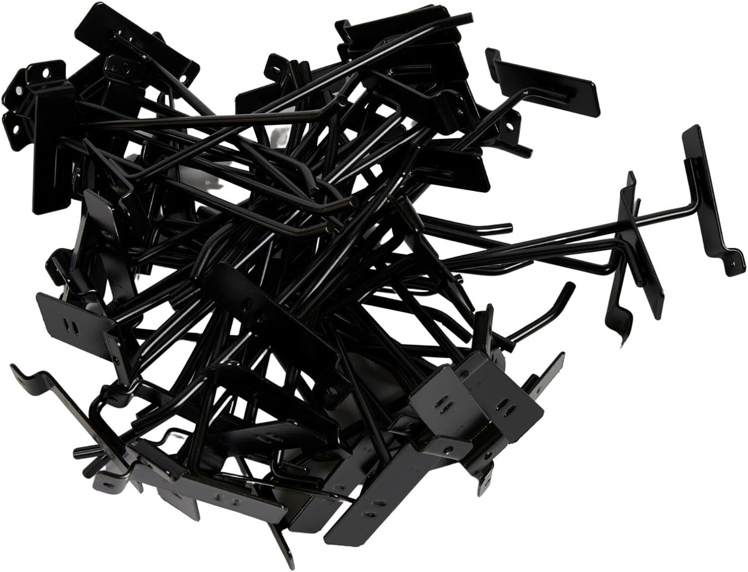 50 Black 8″ Slatwall Peg Metal Hooks Slat Wall Display Faceouts Peg Slat Wall