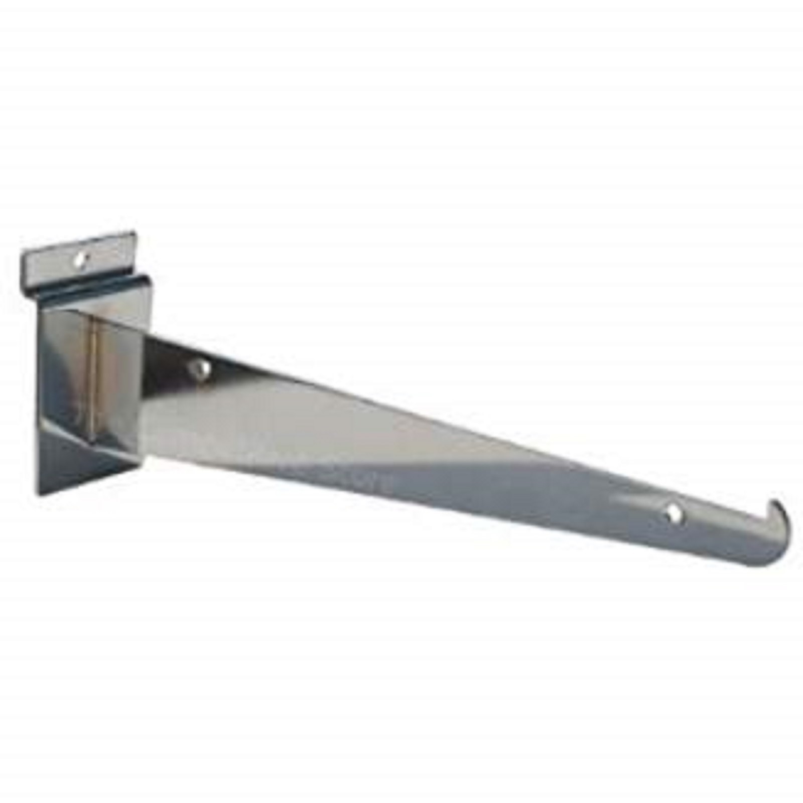 New 14″ Slatwall Knife Shelf Brackets With Lip – Chrome 24 pcs