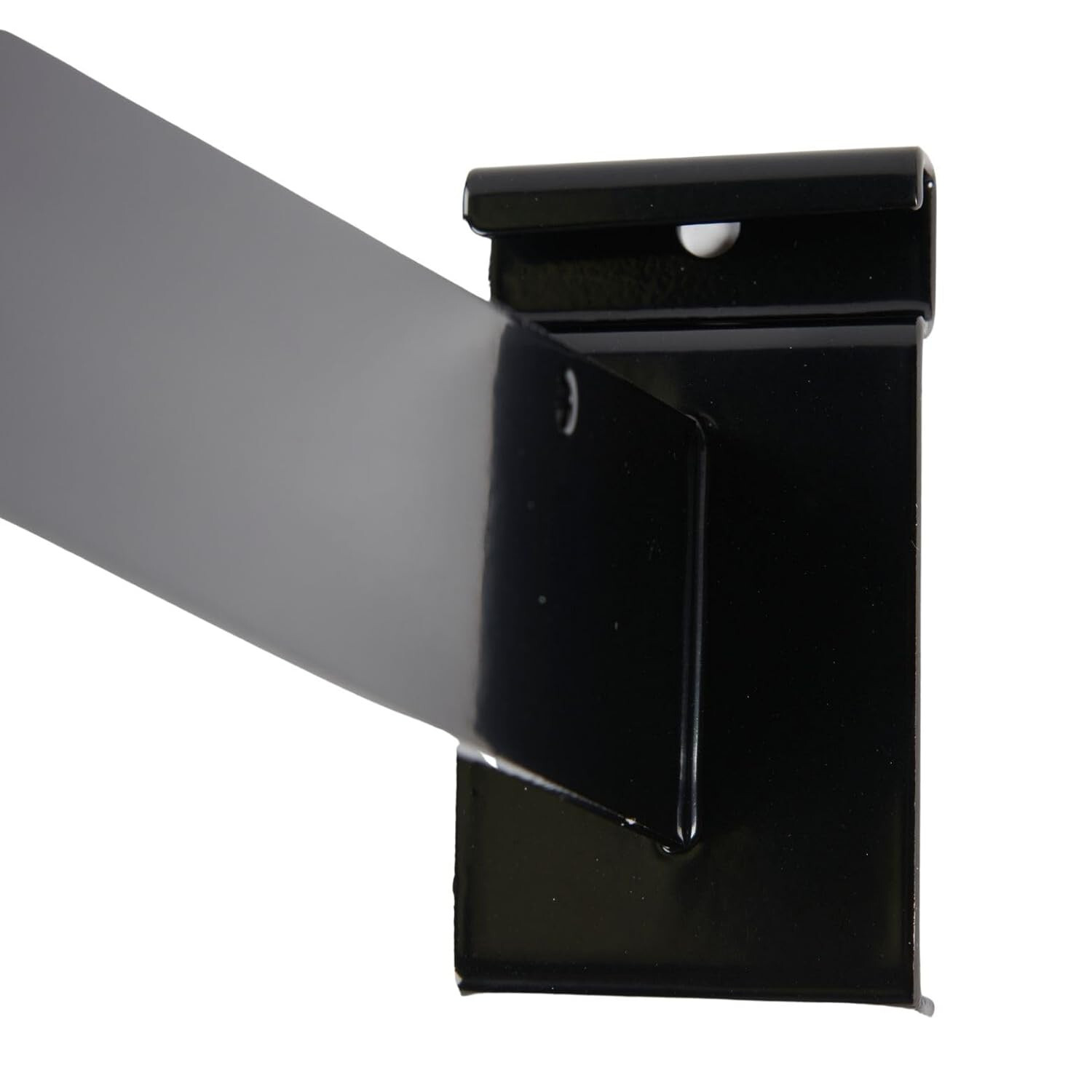 Lot of 10 12″ Wire Grid Slat Brackets Shelf Bracket Gridwall Black 3″ On Center