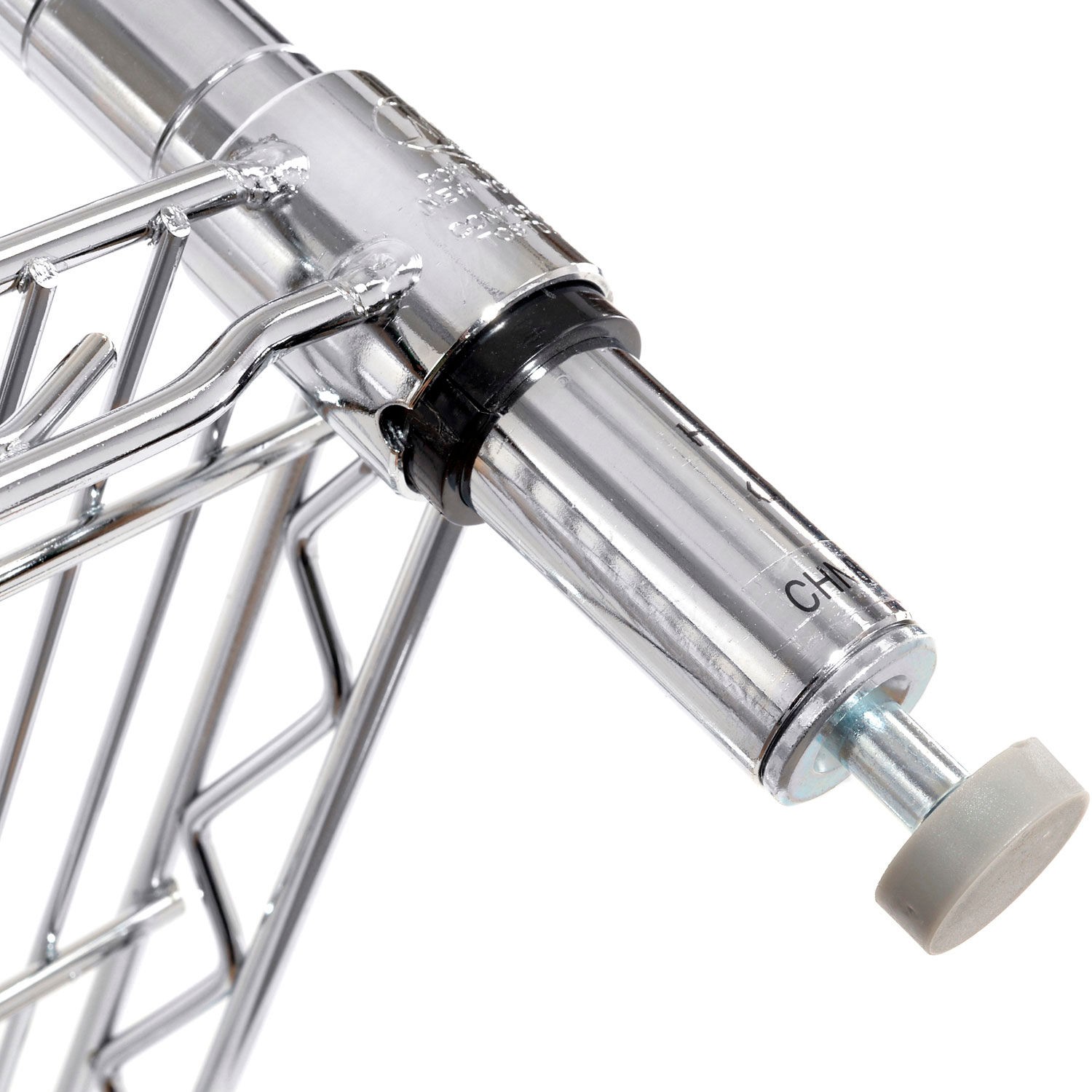 Nexel 4 Tier Chrome Wire Shelving Starter Unit 48″W x 12″D x 63″H