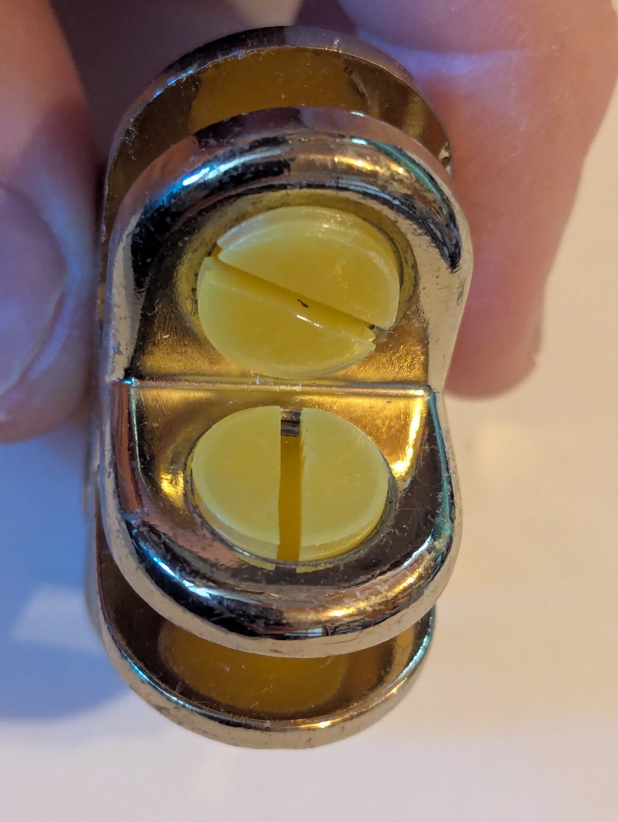 Lot of 8 Gold Colored 4-Way Glass Connector for 3/16 Inch Tempered Glass Shelf
