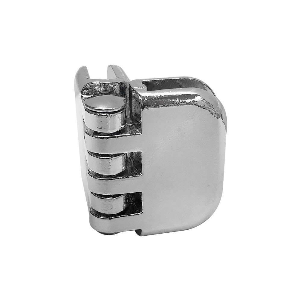 4 Pc Hinge Glass Connector Chrome 3/16” Tempered Glass Shelf