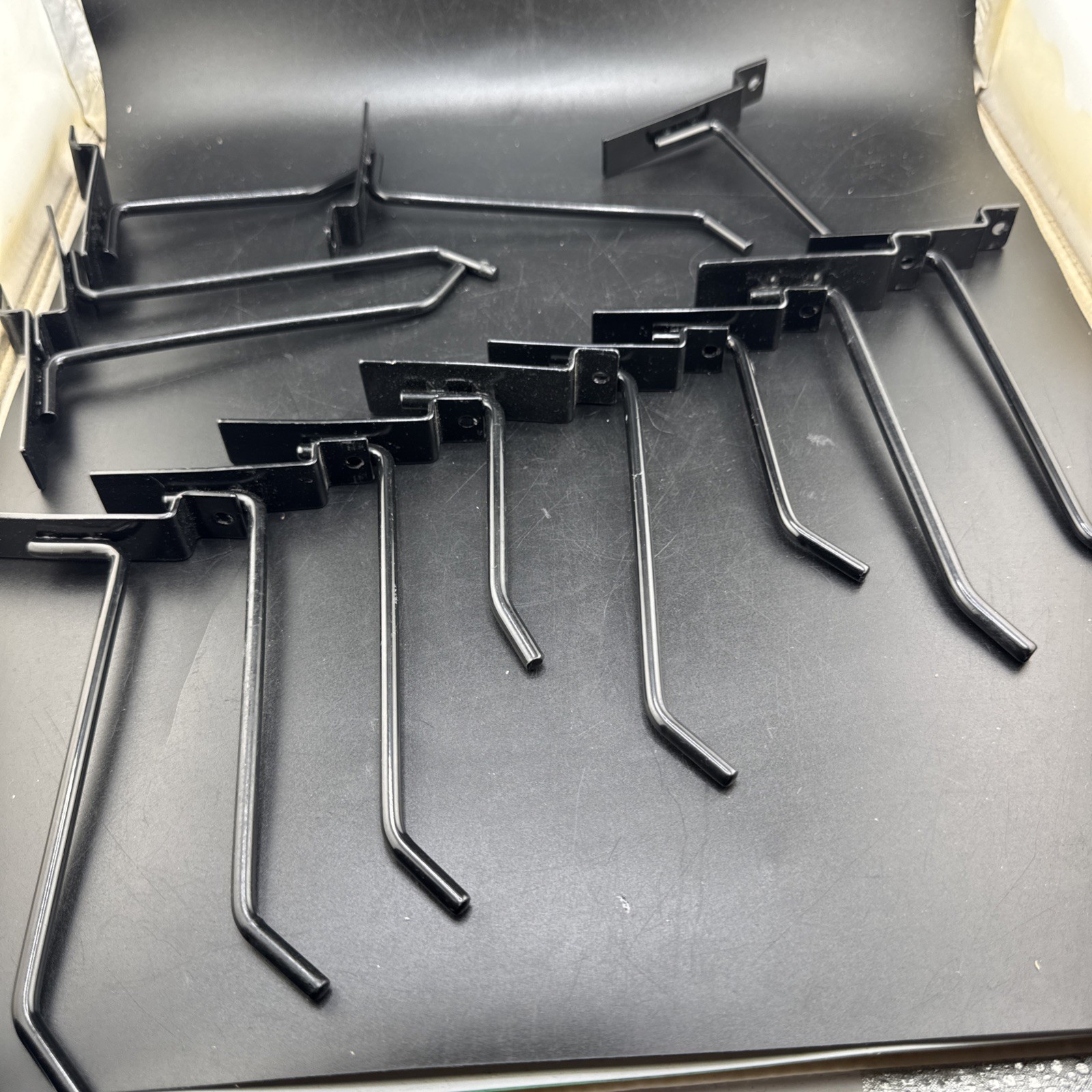 SLATWALL CHROME SLAT WALL HOOKS FOR DISPLAY 13 PIECES METAL📦 #1