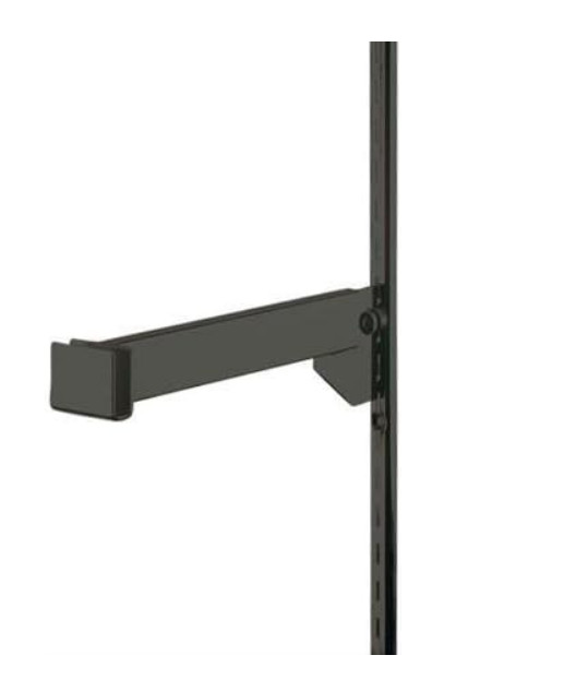 Lot of 4 12″ Black Dimensional Hangrail Bracket Out Rigger 1/2″ Slots
