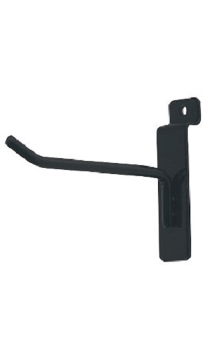 100 Black 4″ Slatwall Metal Peg Hooks Slat Wall Display 6mm Diameter Tubing