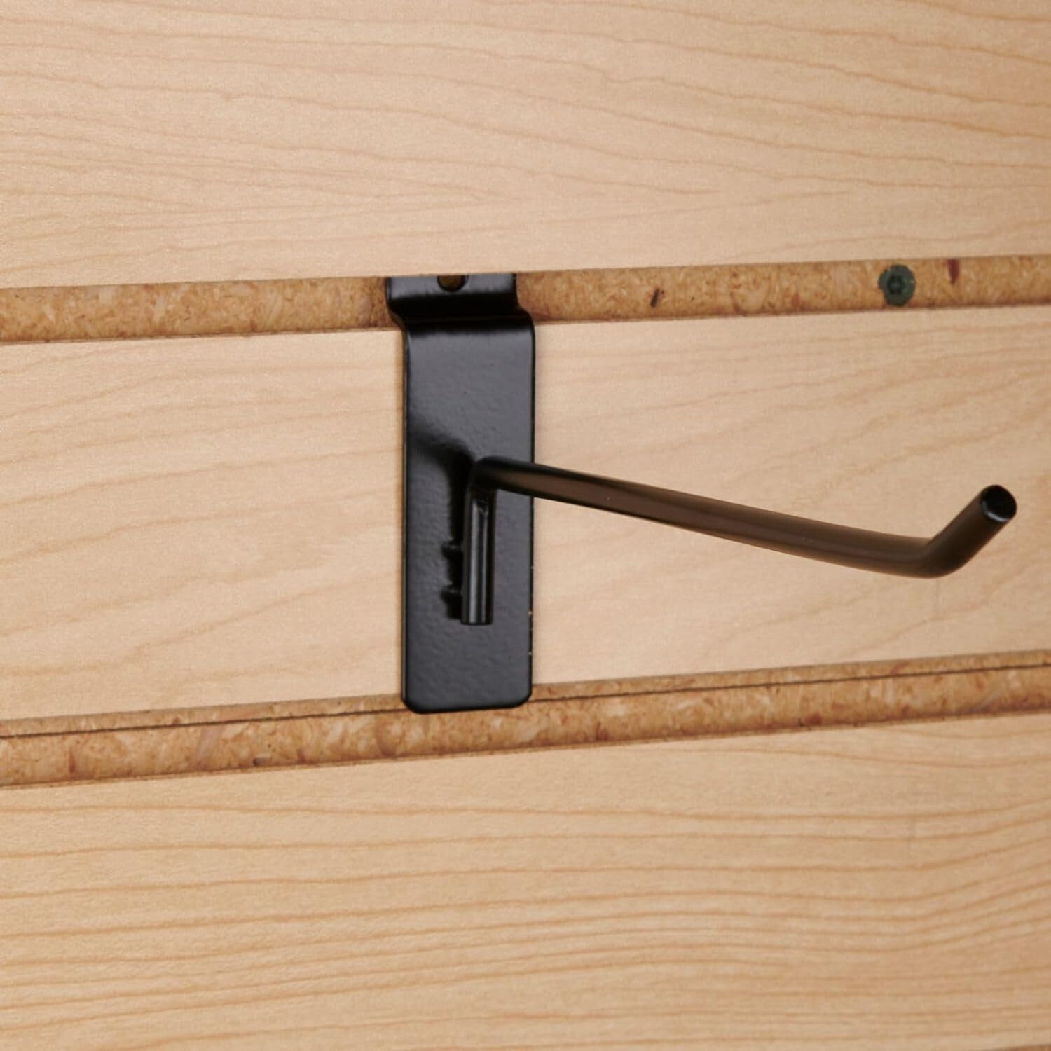 50 Black 8″ Slatwall Peg Metal Hooks Slat Wall Display Faceouts Peg Slat Wall