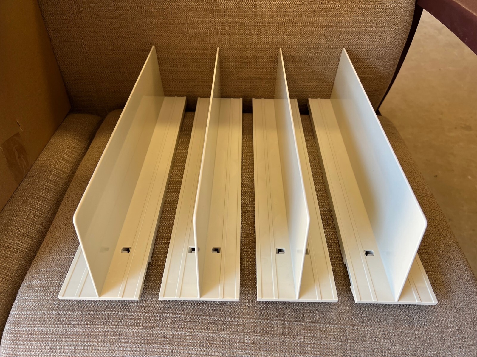 Case of 25 Siffron Sure-Set Center Divider Assembly for Spring Pushers Beige