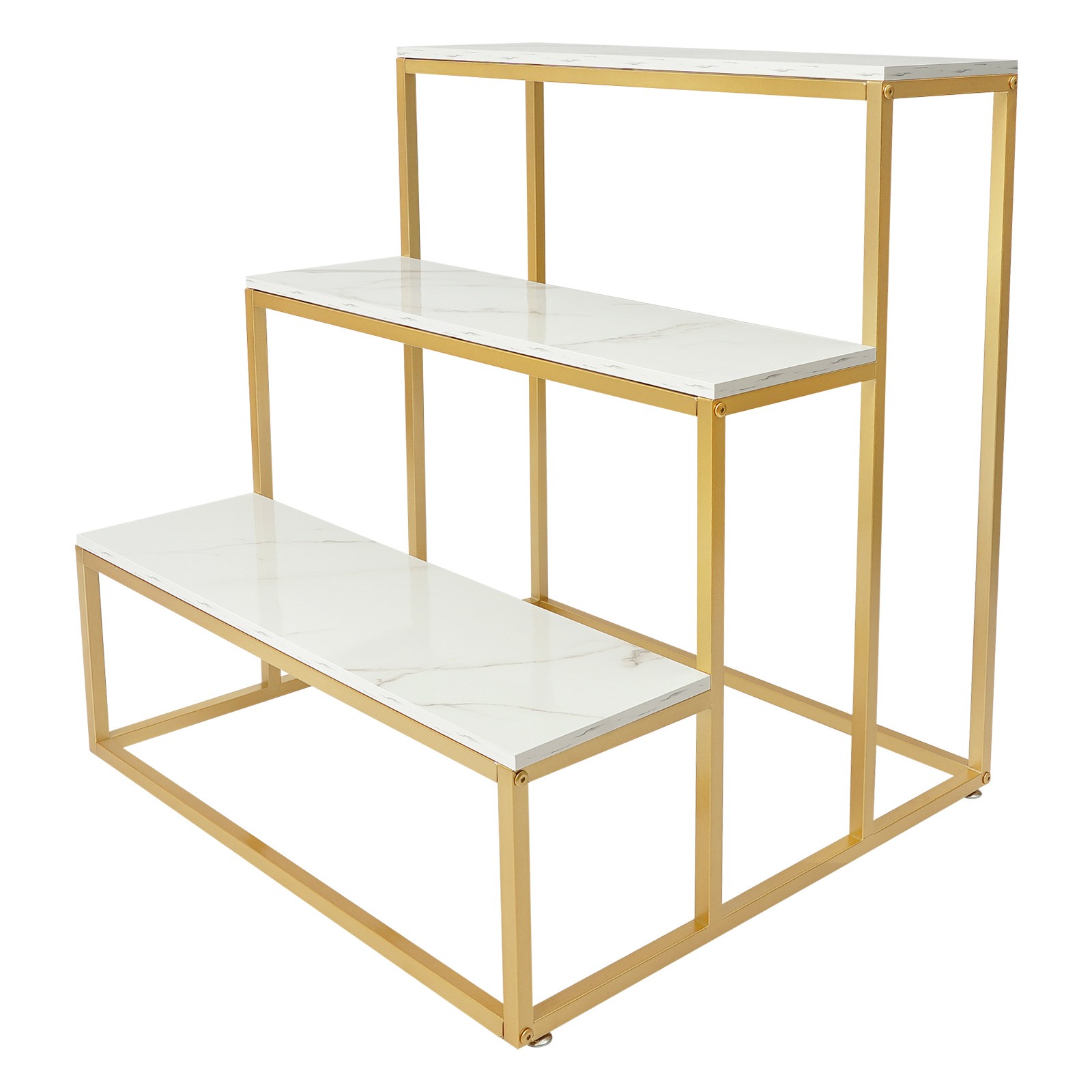 3 Tier Retail Shoe Handbag Display Stand Double Side Clothing Shop Display Table
