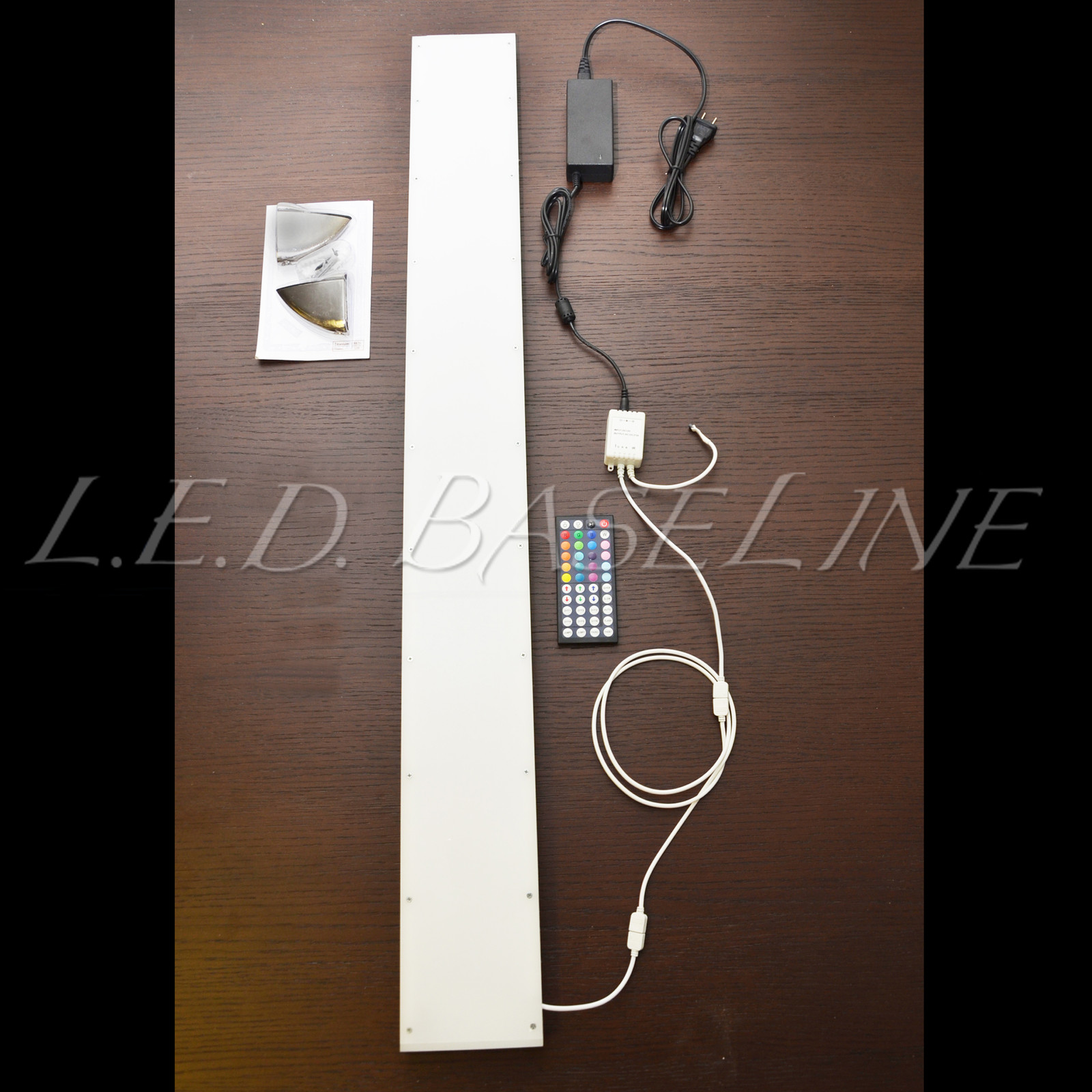 24” WALL MOUNTED LED COLOR CHANGING REMOTE CONTROLLED ACRYLIC HOME/BAR SHELF