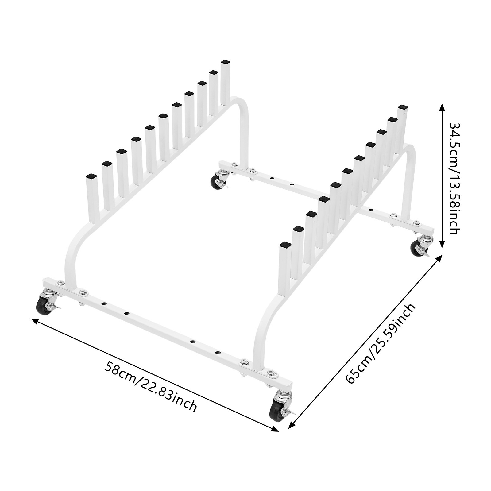 Picture Fame/Canvas Storage Display Rack Cart, Adjustable Tile Sample Display