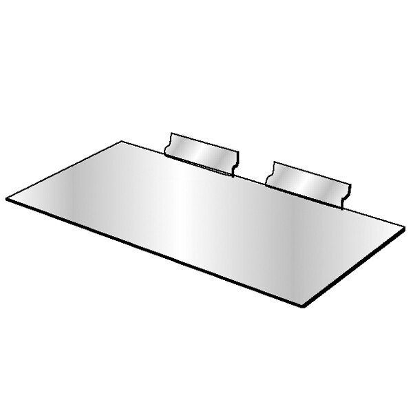 50 Pc Slatwall 12″ x 6″ Flat Styrene Clear Shoe Shelf Acrylic Display Fixture