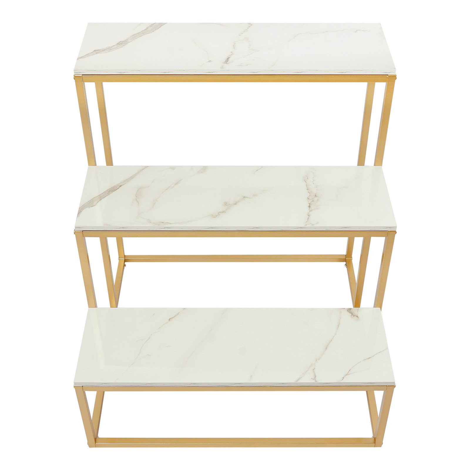 3 Tier Retail Shoe Handbag Display Stand Double Side Clothing Shop Display Table
