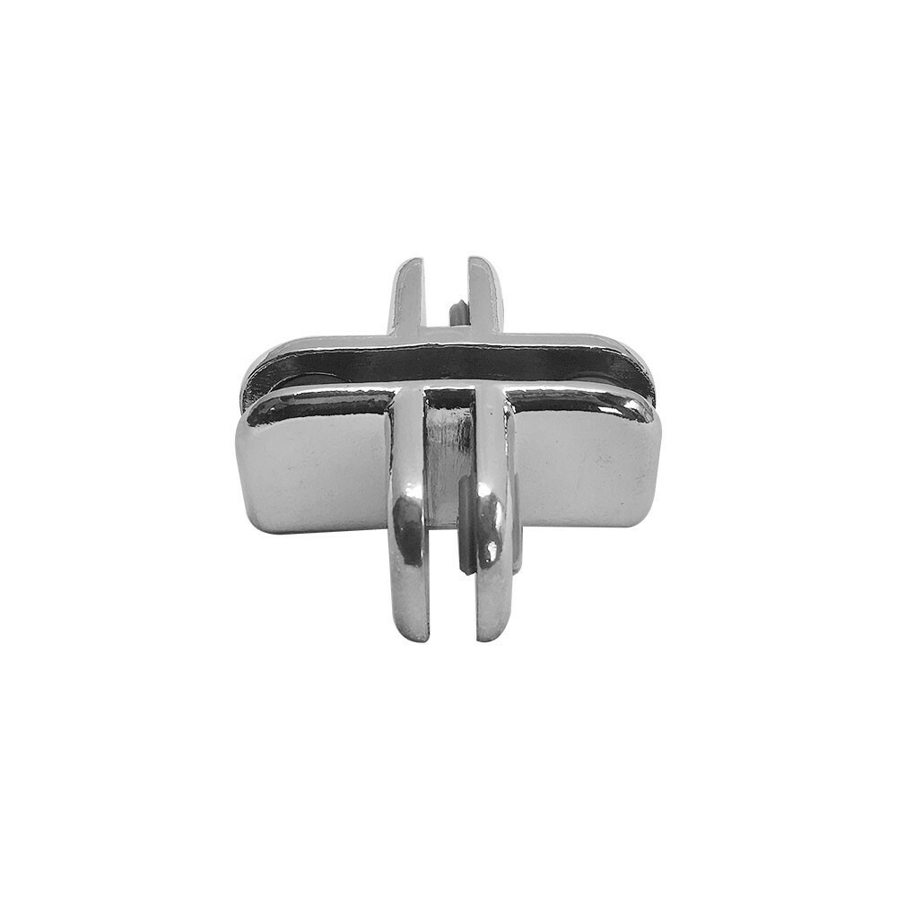 50 Pc Chrome 4 Way Inside Shelf Connector Clip 3/16″ Tempered Glass Shelf