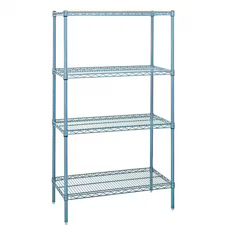 QUANTUM STORAGE SYSTEMS WR63-2472GY Wire Shelving, 24 in Overall Depth