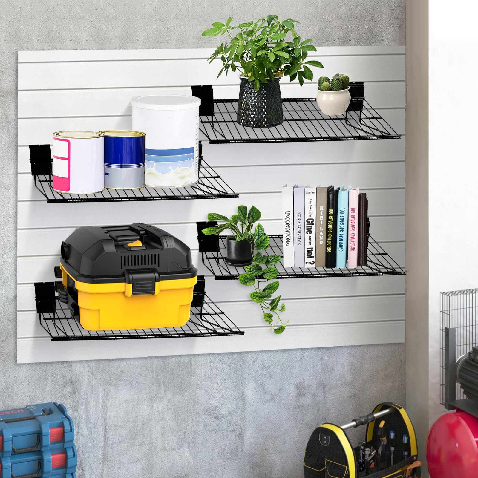 PYBTOOL Slatwall Shelves, Slat Wall Accessories, Slat Wall Wire Shelf, Heavy …