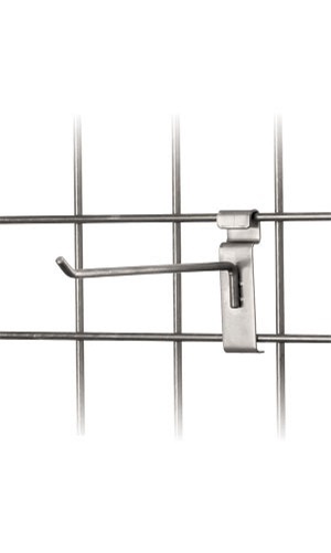 8″ Wire Slat Grid Hooks Hook Pegs Gridwall 100 Raw Steel Retail Store Display