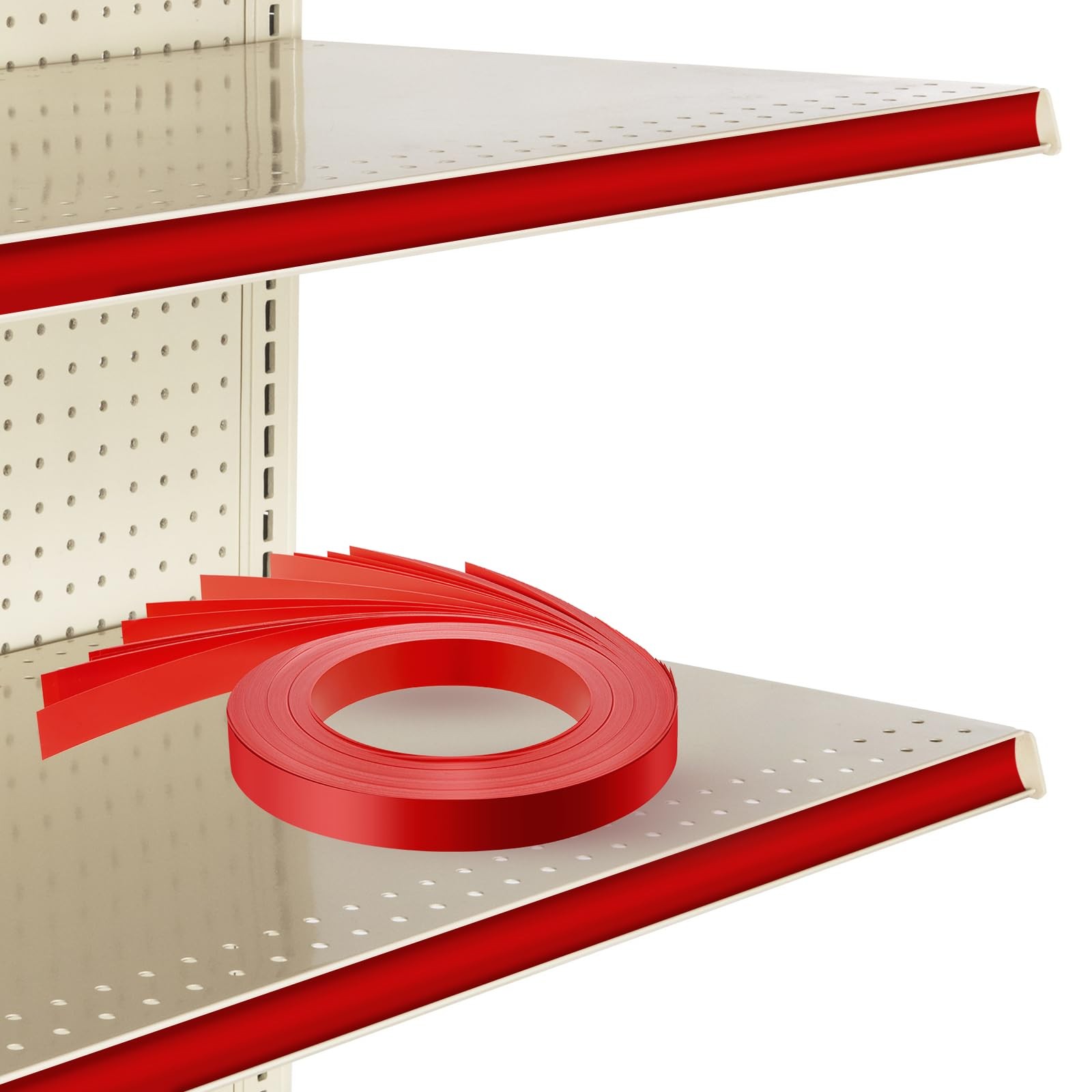 Frienda 100x Red Gondola Shelf Inserts 48″ C Channel