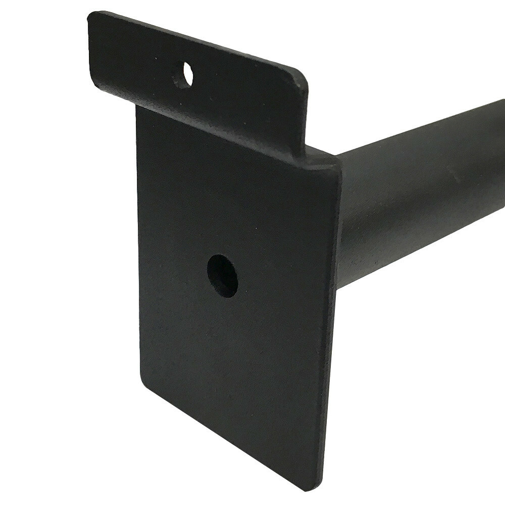 6″ Black Slatwall Pipe Straight Faceout Hook Shelf Support Pipe Line Rack – 6PC
