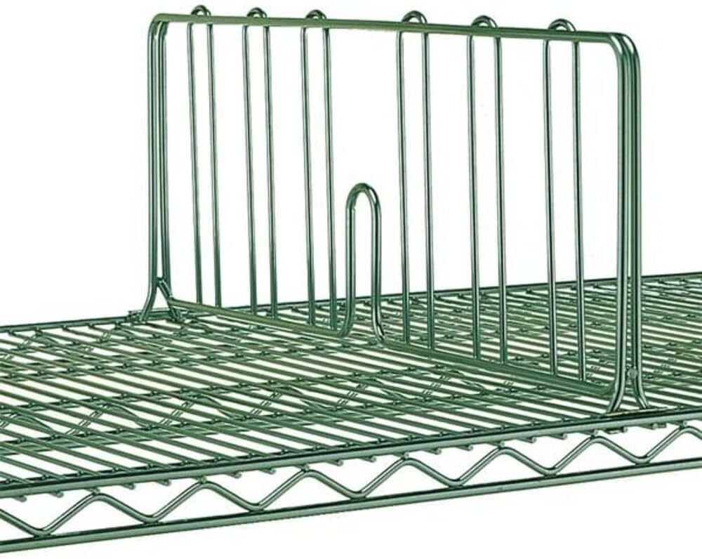 Metro DD24K3 Metroseal 3 Green 8″ Shelf Dividers for 24″ Deep Shelf – Set of 6