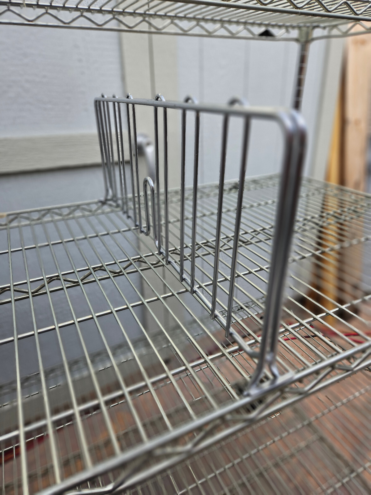 Metro Super Erecta Wire Shelving Dividers 24″ X 8″ DD24C Chrome Finish Lot Of 6